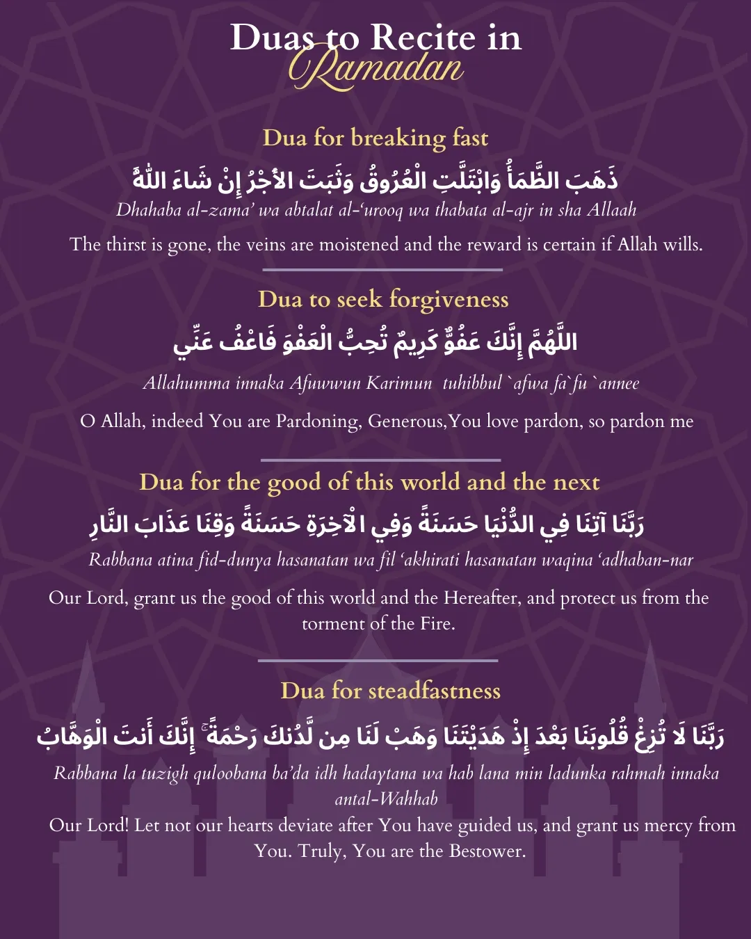 Ramadan duas preview